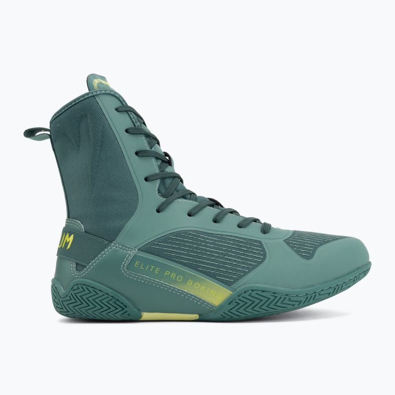 Boxcipő Venum Elite Neo Boxing green/neon yellow 2