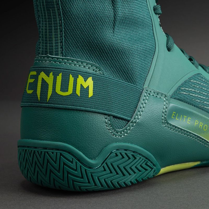 Boxcipő Venum Elite Neo Boxing green/neon yellow 5