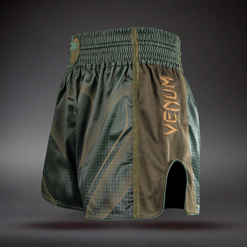 Edző rövidnadrágok Venum Stealth Muay Thai Khaki/Dark Green 3