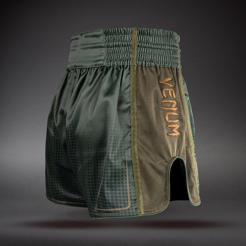 Edző rövidnadrágok Venum Stealth Muay Thai Khaki/Dark Green 4