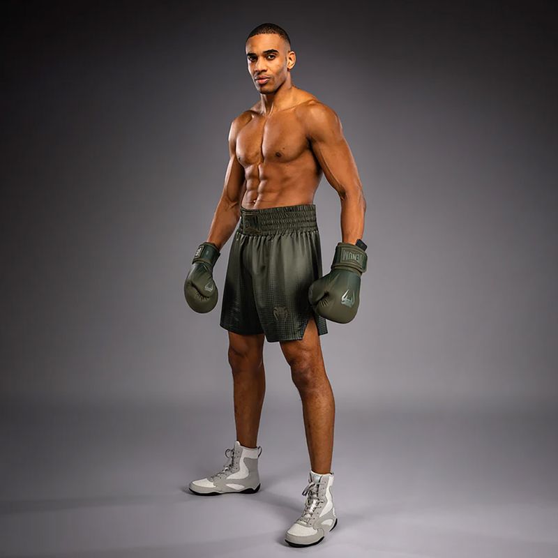 Férfi boksznadrág Venum Stealth Boxing Khaki/Dark Green 4