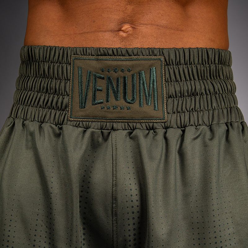 Férfi boksznadrág Venum Stealth Boxing Khaki/Dark Green 5