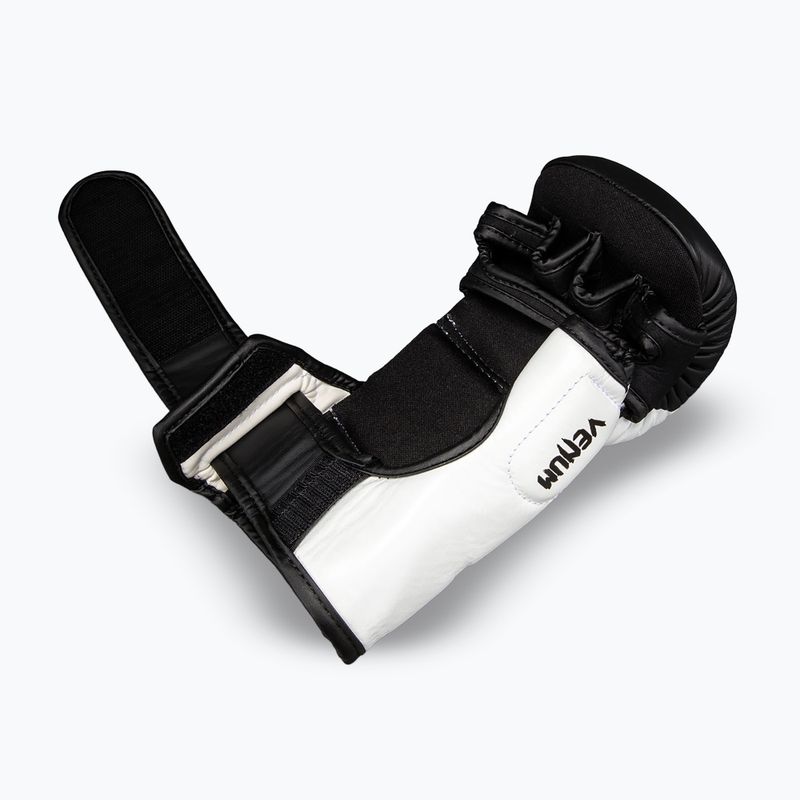 MMA kesztyűk Venum Attack 2.0 Sparring Leather black/white 4
