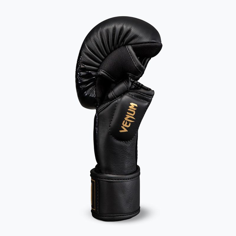 MMA kesztyűk Venum Attack 2.0 Sparring Leather black/gold 3