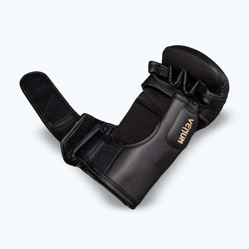 MMA kesztyűk Venum Attack 2.0 Sparring Leather black/gold 4