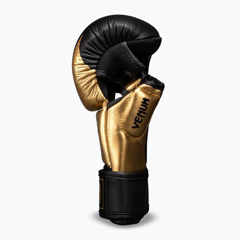 MMA kesztyűk Venum Attack 2.0 Sparring Leather gold/black 3