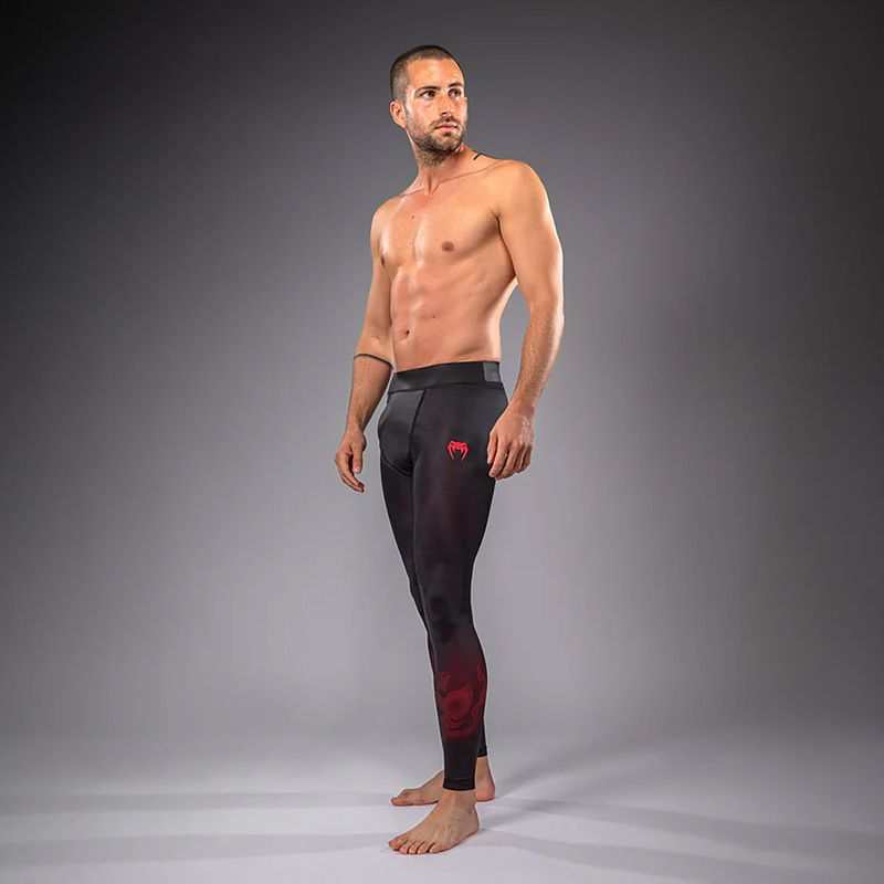 Férfi edzőleggingsek Venum Spectre Spats black/red 2