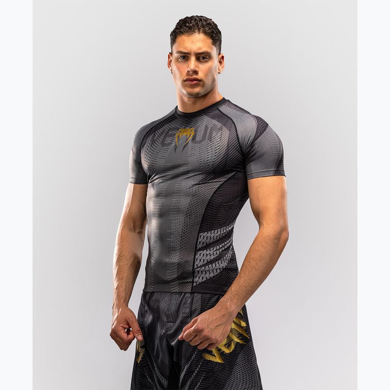Férfi rashguard Venum Galactic 3.0 Rashguard SS black/gold 3