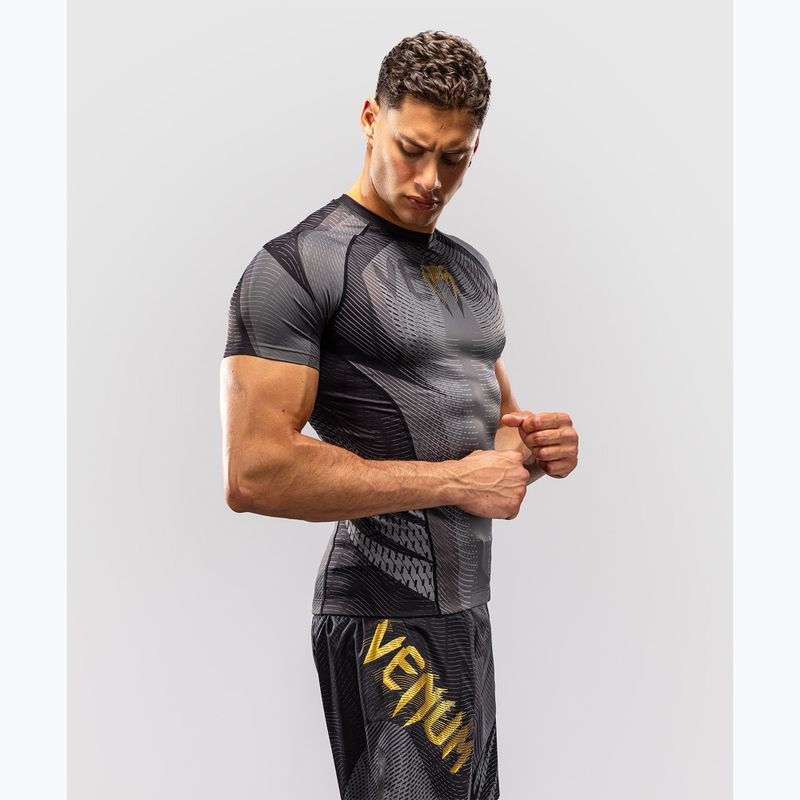 Férfi rashguard Venum Galactic 3.0 Rashguard SS black/gold 4