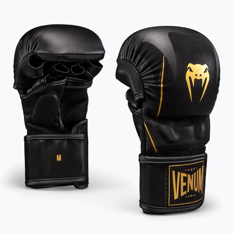 MMA kesztyűk Venum G-Core Sparring black/gold 2