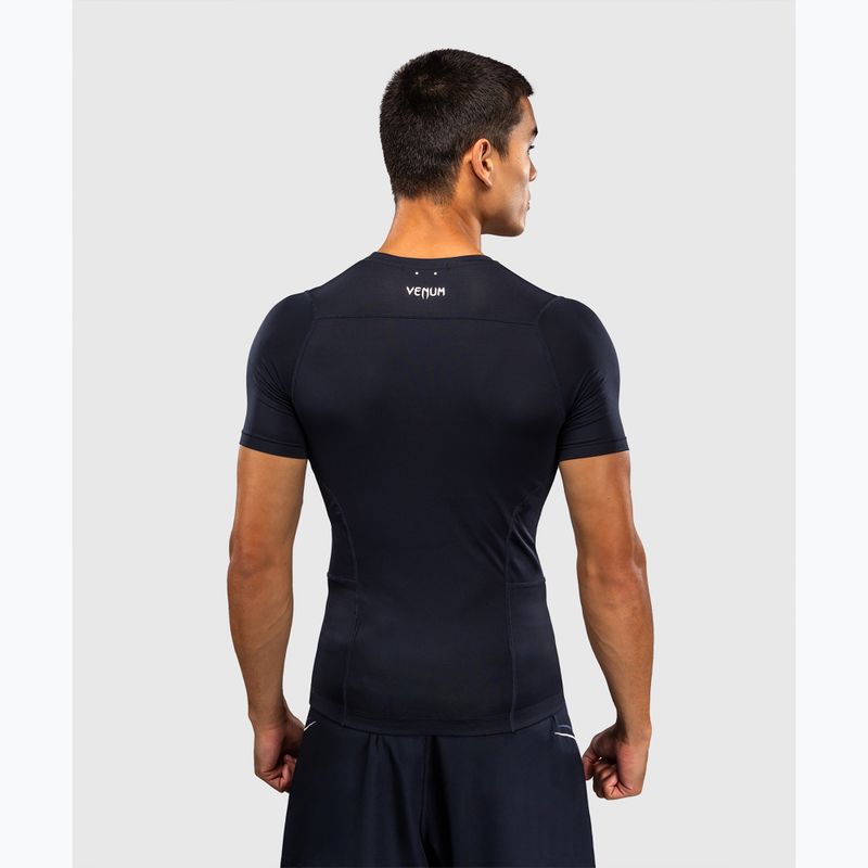 Férfi rashguard Venum G-Core Rashguard SS navy blue/white 3