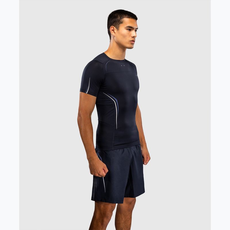 Férfi rashguard Venum G-Core Rashguard SS navy blue/white 4