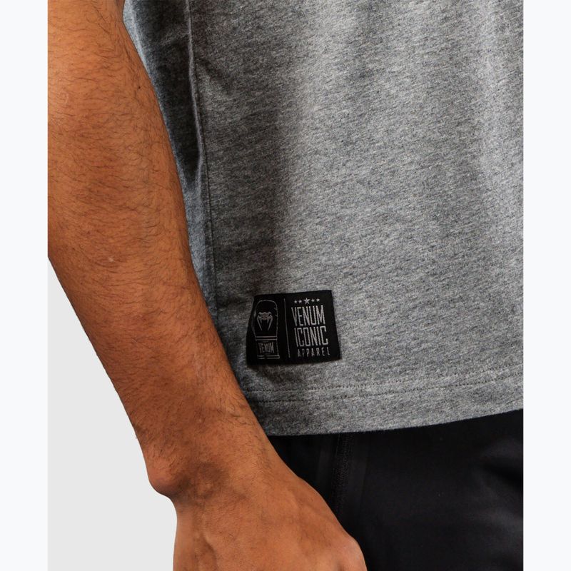 Férfi póló Venum Fight Icon Cotton light heather grey 4