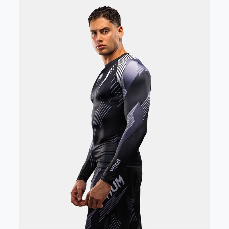 Férfi hosszú ujjú rashguard Venum No-Gi 6.0 Rashguard black/white 3