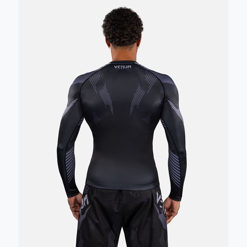 Férfi hosszú ujjú rashguard Venum No-Gi 6.0 Rashguard black/grey 3
