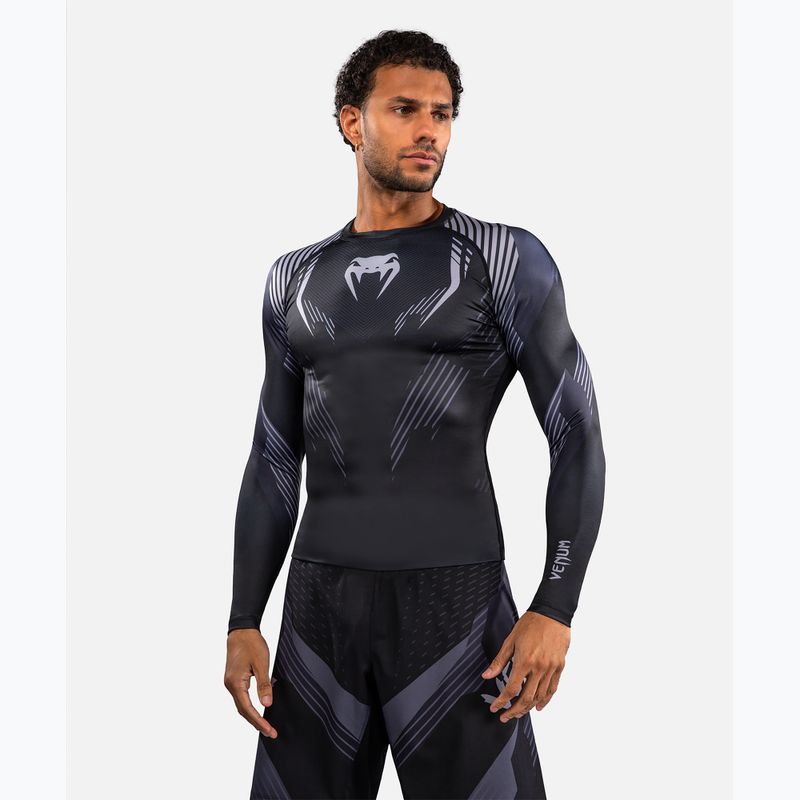 Férfi hosszú ujjú rashguard Venum No-Gi 6.0 Rashguard black/grey 4
