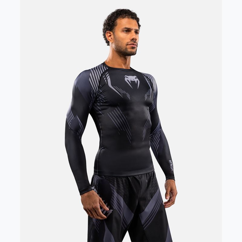 Férfi hosszú ujjú rashguard Venum No-Gi 6.0 Rashguard black/grey 5