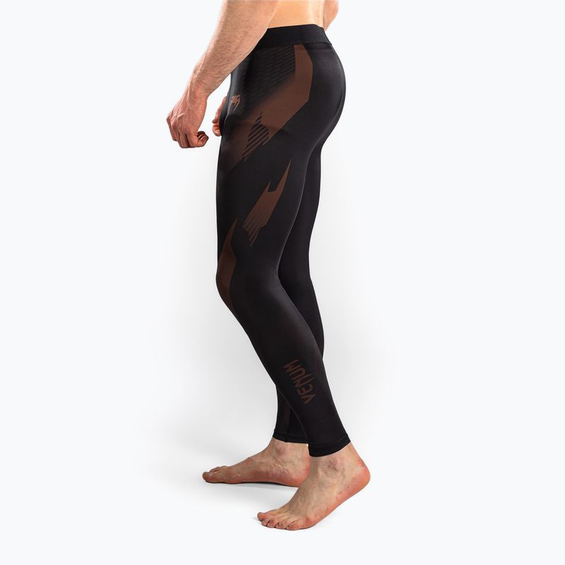 Férfi edzőleggingsek Venum No-Gi 6.0 Spats Black/Brown 5