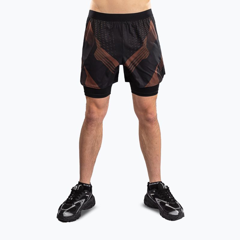 Férfi edző rövidnadrág Venum No-Gi 6.0 Training black/brown
