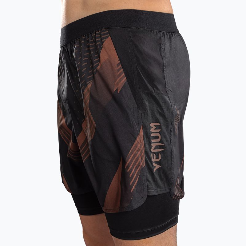 Férfi edző rövidnadrág Venum No-Gi 6.0 Training black/brown 5