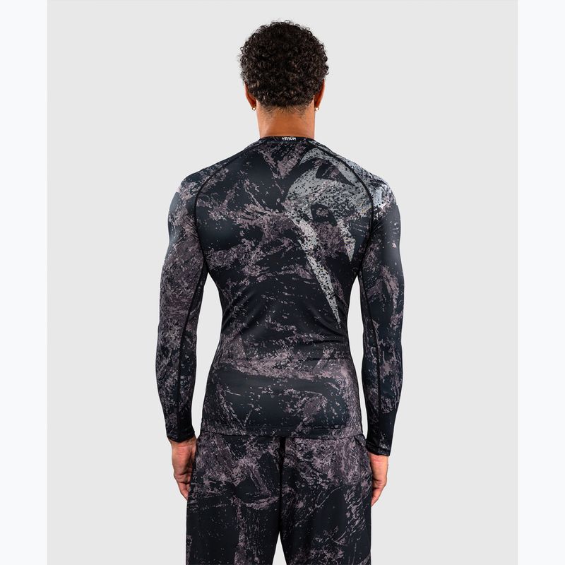 Férfi hosszú ujjú rashguard Venum Rage & Workout Rashguard LS black/grey 3