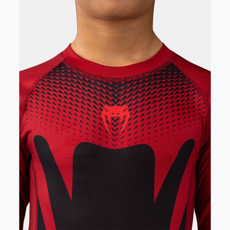 Gyerek rashguard Venum Attack Rashguard SS black/red 5