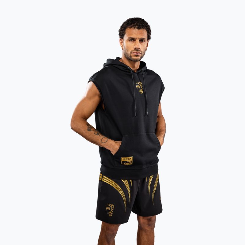 Férfi pulóver Venum x Mike Tyson Tiger Sleeveless Hoodie black/gold 2