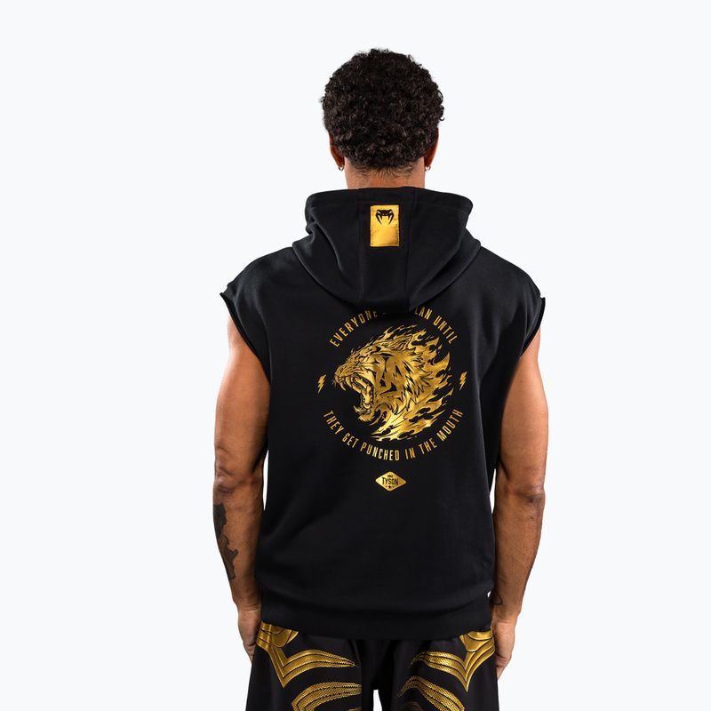 Férfi pulóver Venum x Mike Tyson Tiger Sleeveless Hoodie black/gold 3