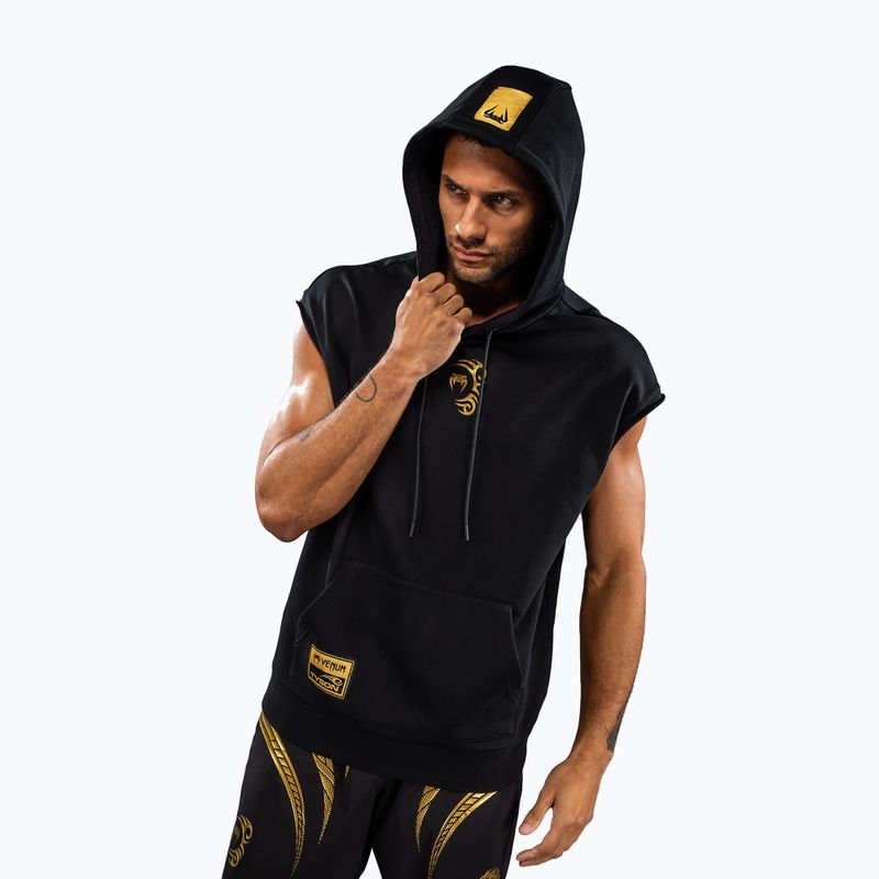 Férfi pulóver Venum x Mike Tyson Tiger Sleeveless Hoodie black/gold 4