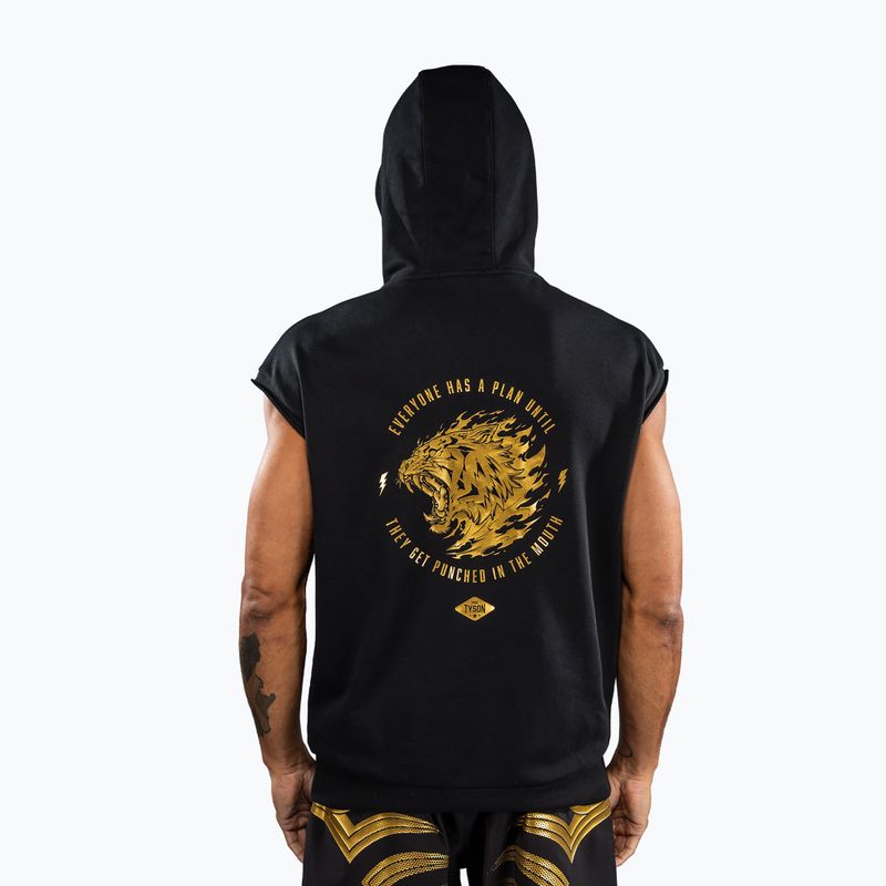 Férfi pulóver Venum x Mike Tyson Tiger Sleeveless Hoodie black/gold 5