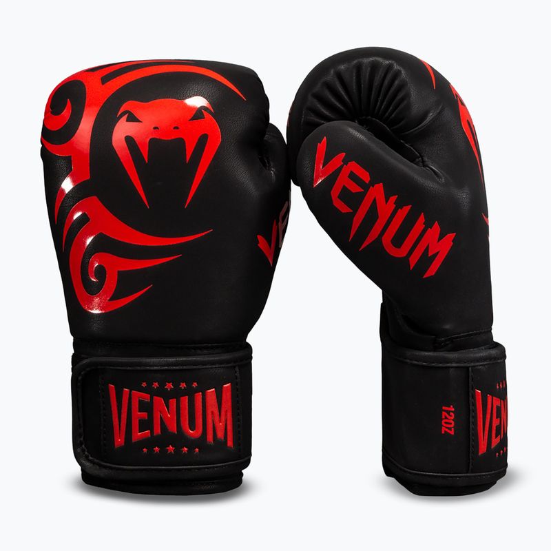 Bokszkesztyűk Venum Mike Tyson Replica Boxing black/red 2