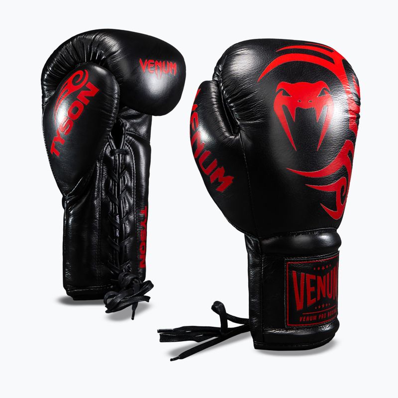 Bokszkesztyűk Venum Giant 2.0 Mike Tyson Pro Boxing black/red 2