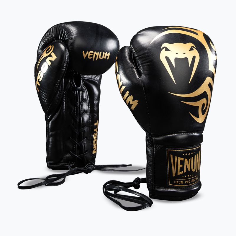 Bokszkesztyűk Venum Giant 2.0 Mike Tyson Pro Boxing black/gold 2