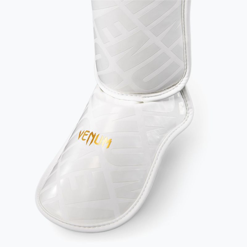 Sípcsontvédők Venum Contender 1.5 XT 3D Shin white/gold 2