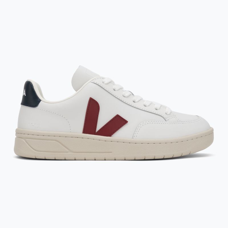 Női cipő VEJA V-12 Leather white/marsala/nautical 2