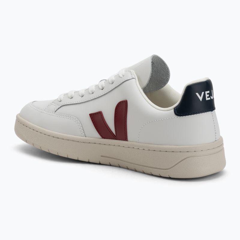 Női cipő VEJA V-12 Leather white/marsala/nautical 3