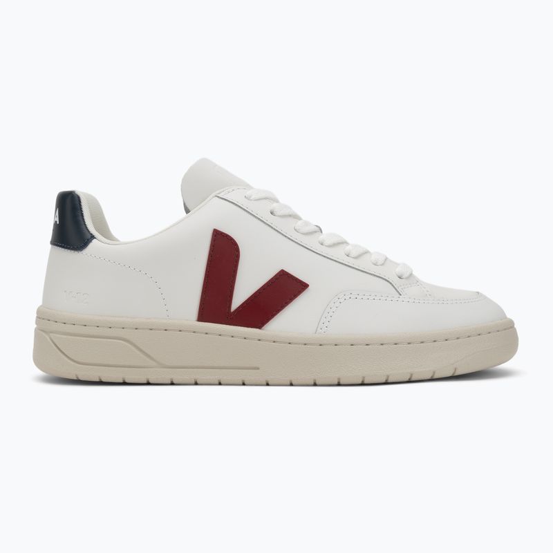 Férfi cipők VEJA V-12 Leather white/marsala/navy 2