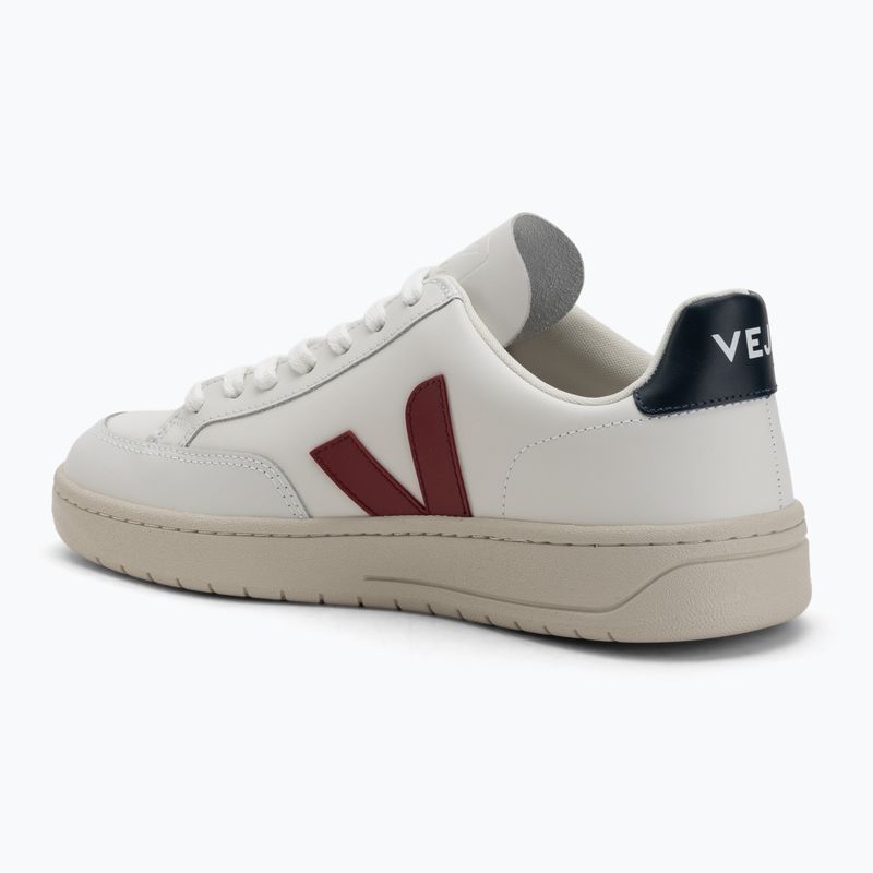 Férfi cipők VEJA V-12 Leather white/marsala/navy 3