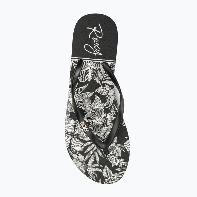 Női flip-flop papucs ROXY Viva Stamp II black/white 5