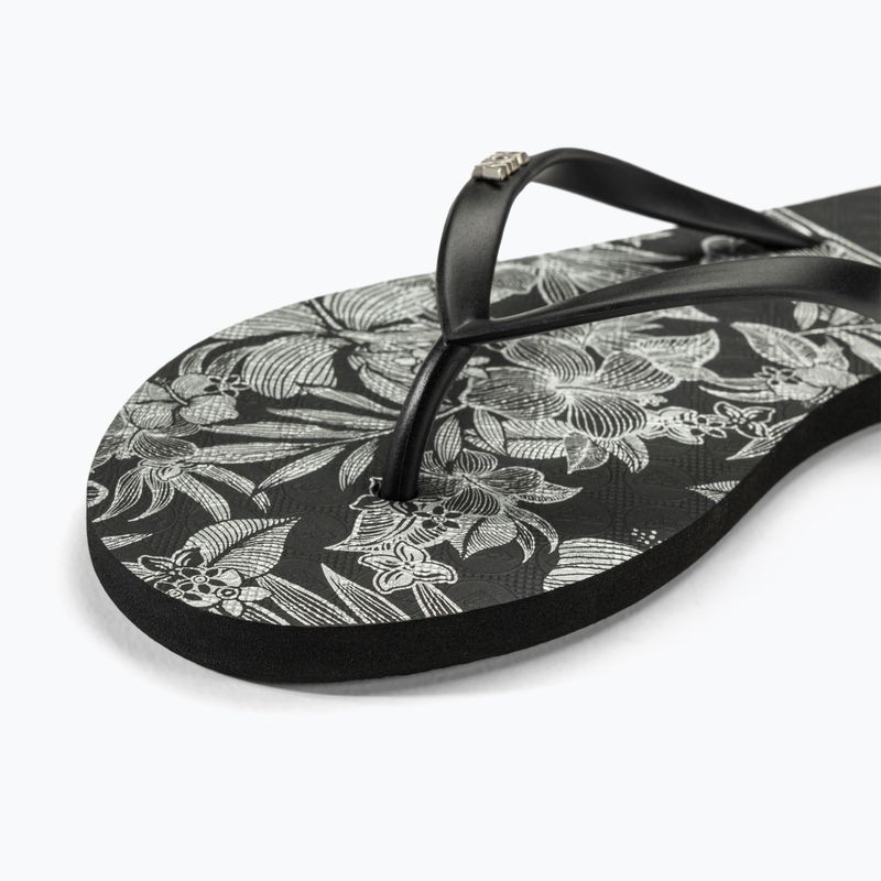 Női flip-flop papucs ROXY Viva Stamp II black/white 7