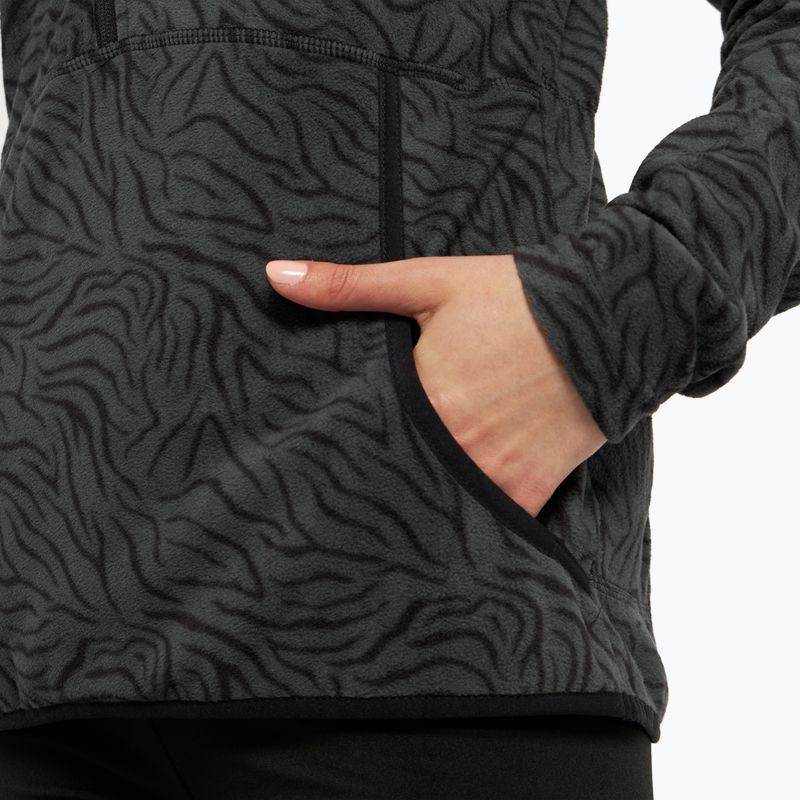 Női snowboard pulóver ROXY Cascade 2021 true black zebra print 7