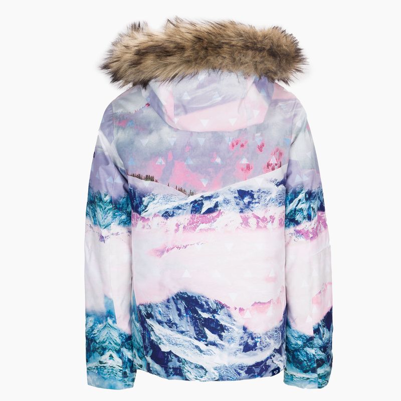 Gyermek snowboard kabát ROXY Jet Ski SE Girl 2021 bright white pyrennes 2