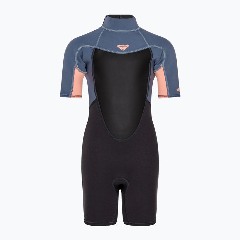 Gyermek úszóhab ROXY 2/2 Prologue Girl BZ SS SP FL 2021 cloud black/powderdgrey/sunglow 2