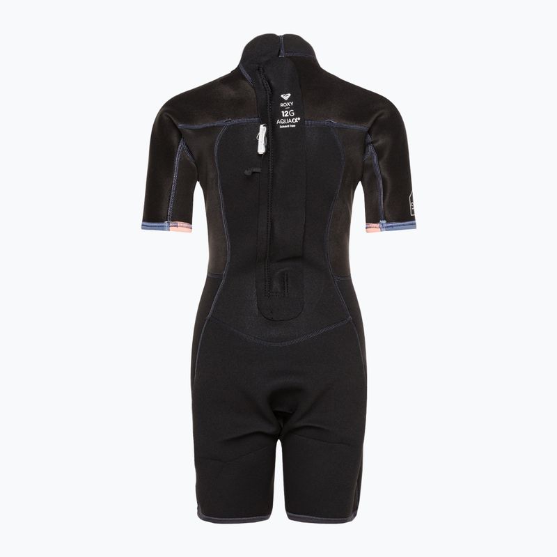 Gyermek úszóhab ROXY 2/2 Prologue Girl BZ SS SP FL 2021 cloud black/powderdgrey/sunglow 5