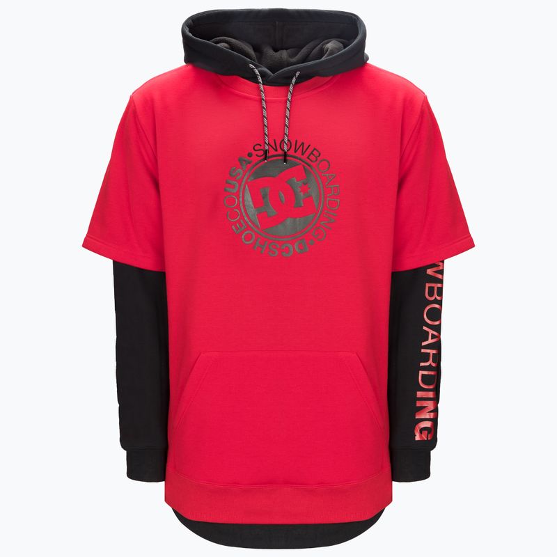 Férfi snowboard pulóver DC Dryden racing red