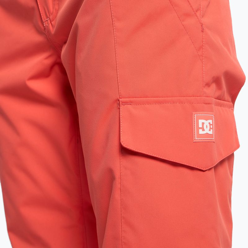 Női snowboard nadrág DC Nonchalant hot coral 5