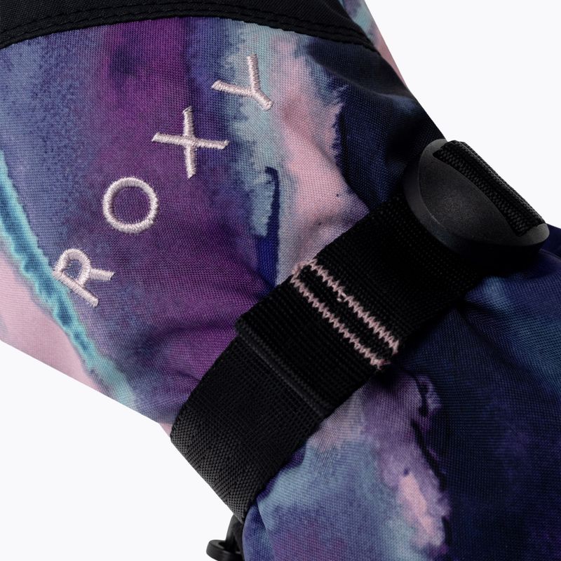 Női snowboard kesztyű ROXY Jetty 2021 niebieski/fioletowo/różowo/czarny 4
