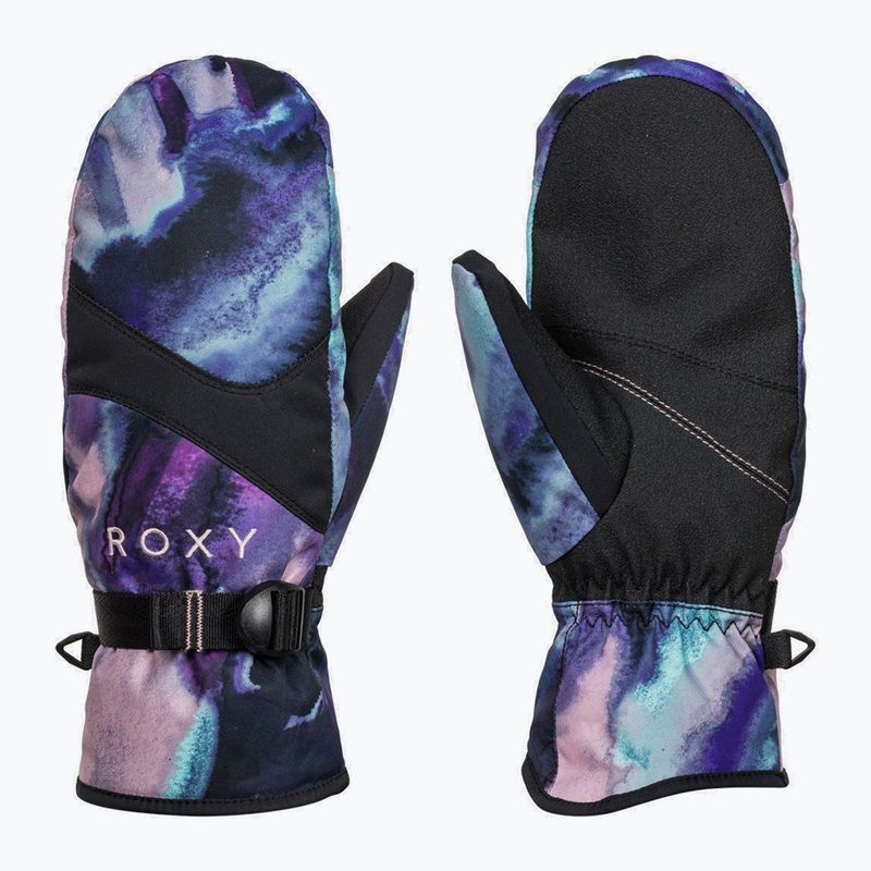 Női snowboard kesztyű ROXY Jetty 2021 niebieski/fioletowo/różowo/czarny 5