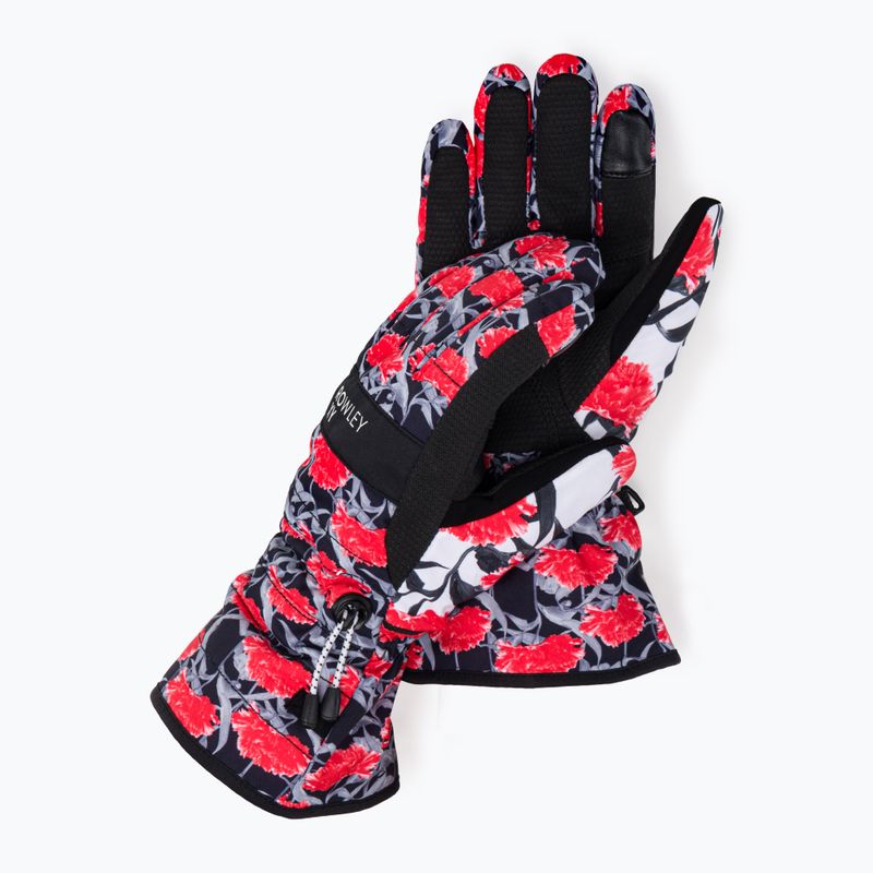 Női snowboard kesztyű ROXY Cynthia Rowley 2021 true black/white/red