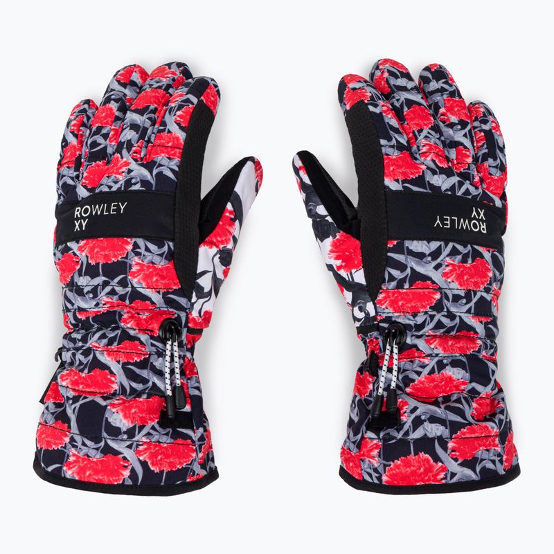 Női snowboard kesztyű ROXY Cynthia Rowley 2021 true black/white/red 2
